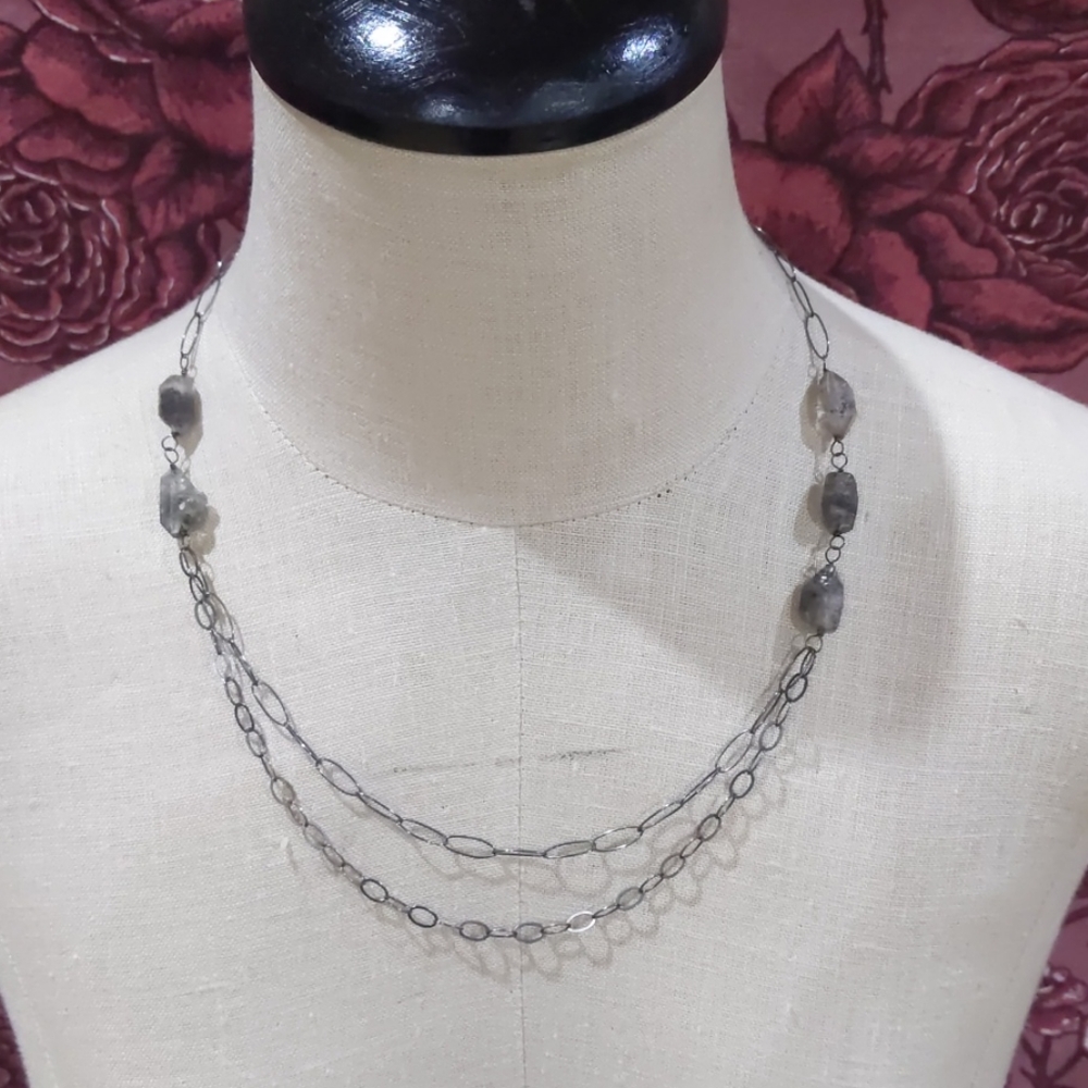 Asymetrical Quartz Necklace